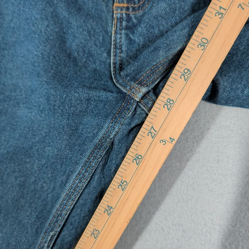 Carhartt Jeans Mens 48x28 Blue B460 DVB Relaxed Fit Workwear Denim Pants